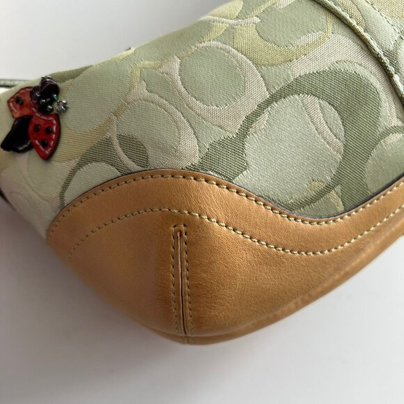 Coach Optic Signature Monogram Ladybug Mini Hobo Bag - Picture 6 of 13